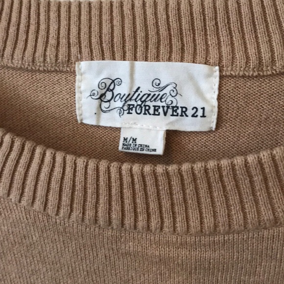 Brown sweater with maroon owl - Picture 3 of 4